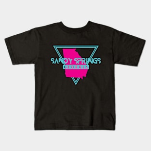 Sandy Springs Georgia Retro Vintage Triangle GA Kids T-Shirt